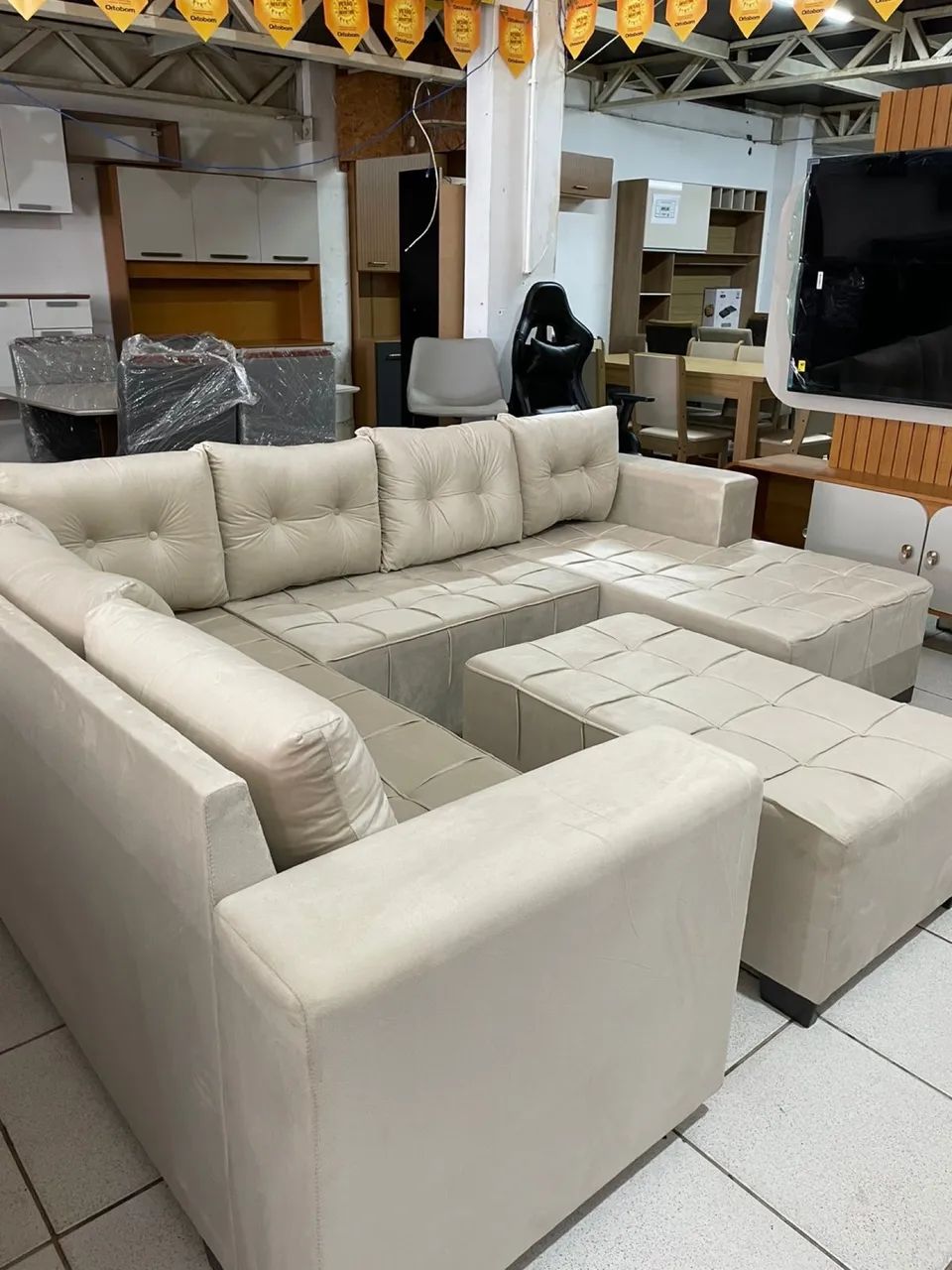 Sofá 6 lugares entrega grátis  - Foto 2