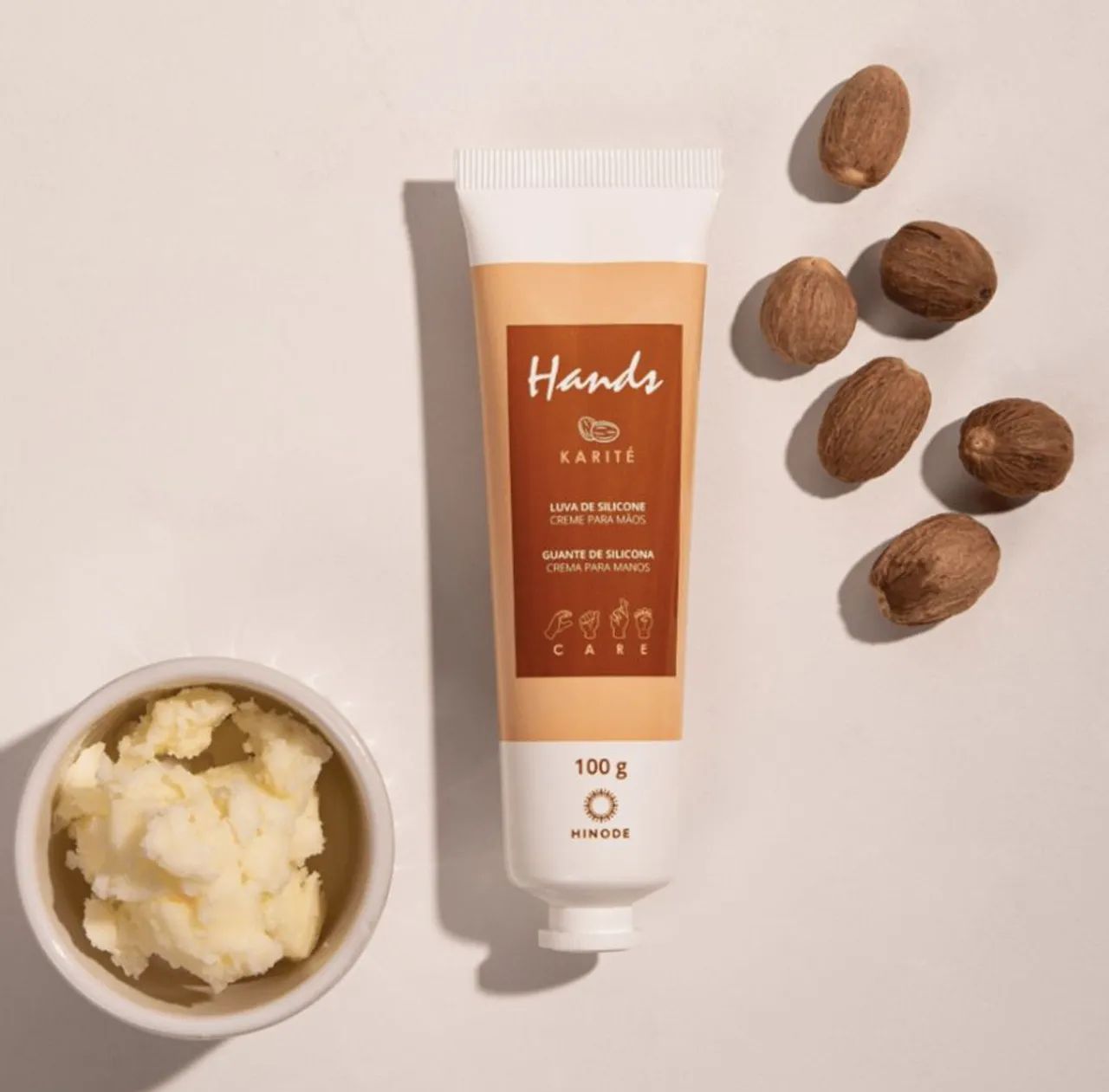 Luva De Silicone Karité Creme Para As Mãos Hands 100g