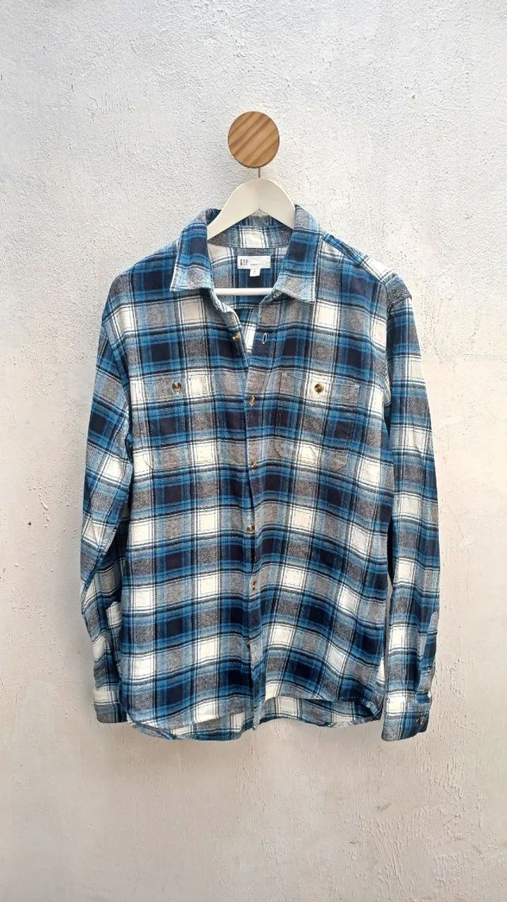 Camisa Gap Xadrez Flanelada - M
