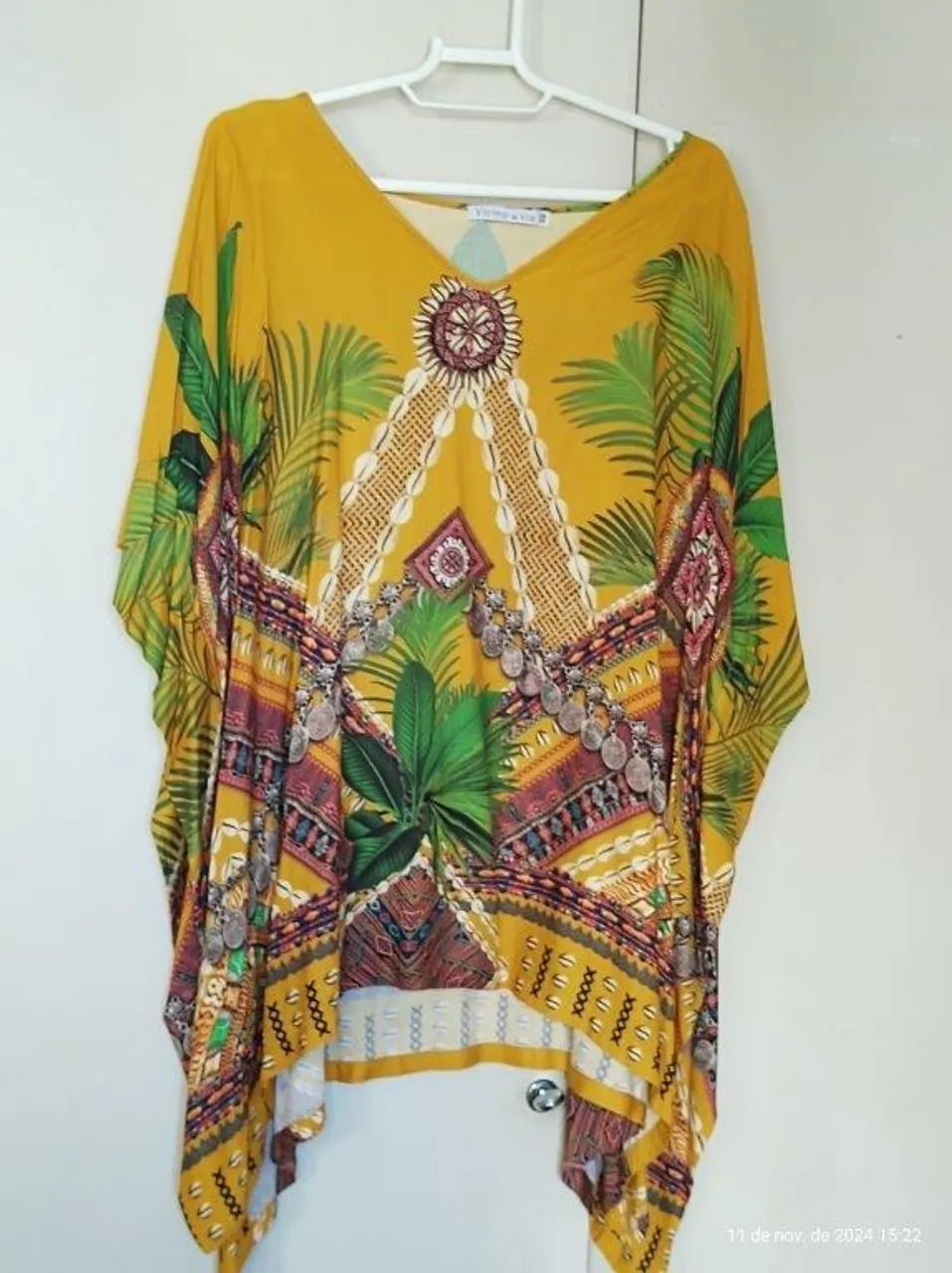 blusa plus size estampada tamanho GG