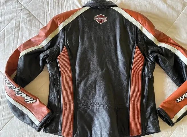 Jaqueta Harley Davidson feminina vintage couro legítimo - Foto 2