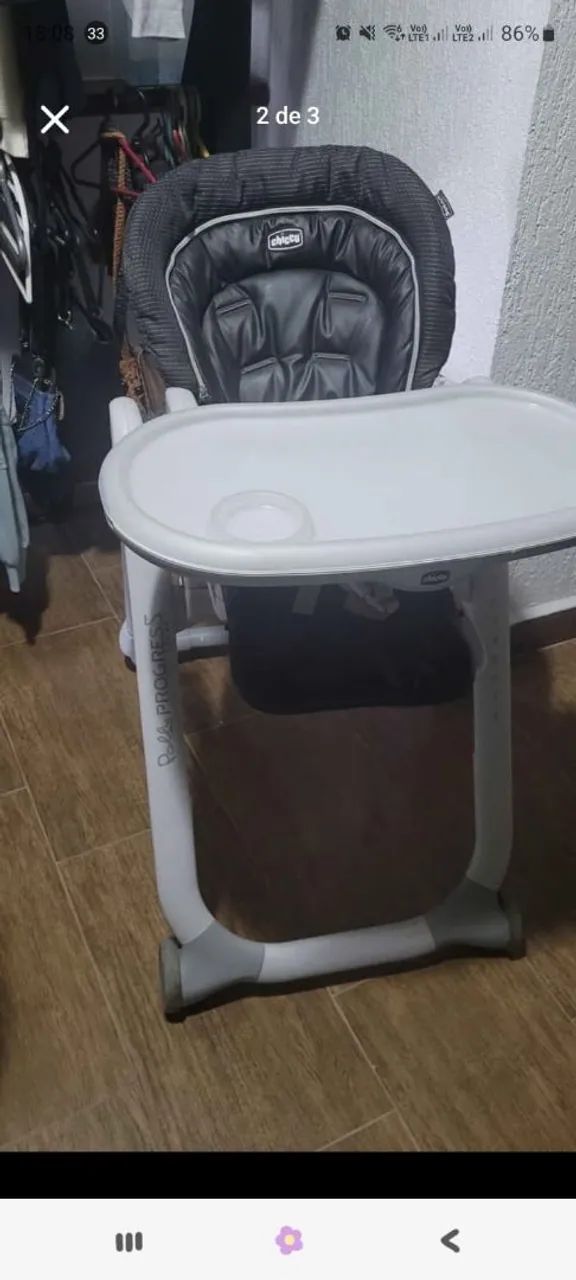 Cadeirão alimentação Chicco 