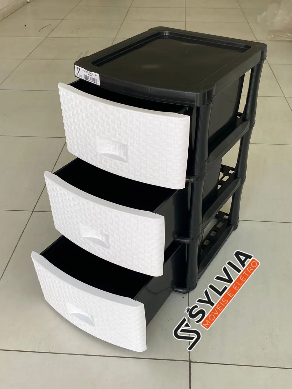GAVETEIRO TRÊS GAVETAS (VÁRIAS CORES)