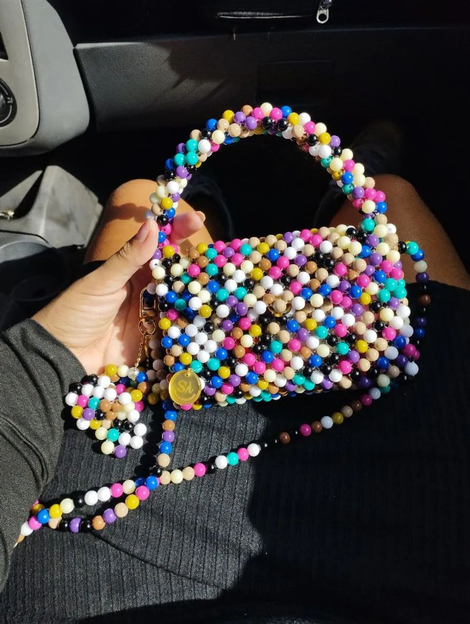 Bolsa de miçangas  - Foto 3