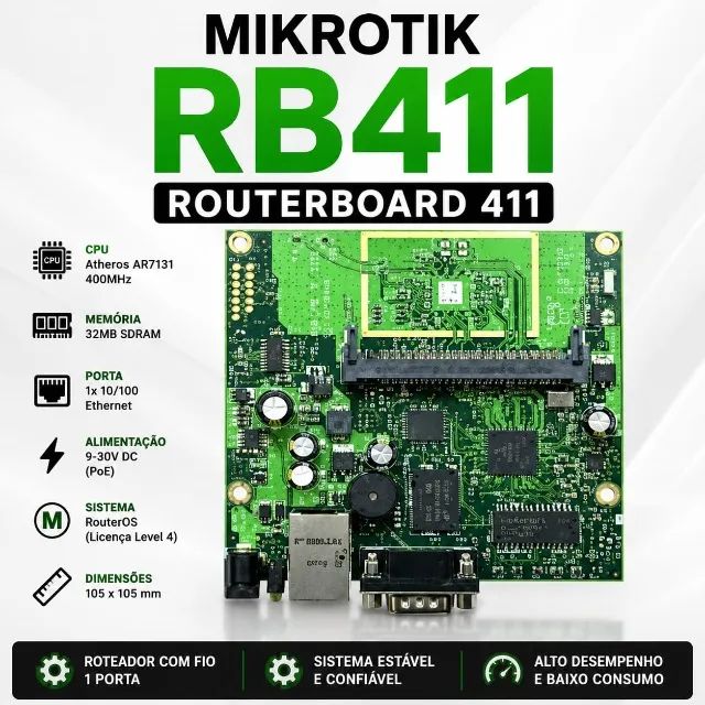 MikroTik RouterBOARD RB411 + R52-350 Wireless
