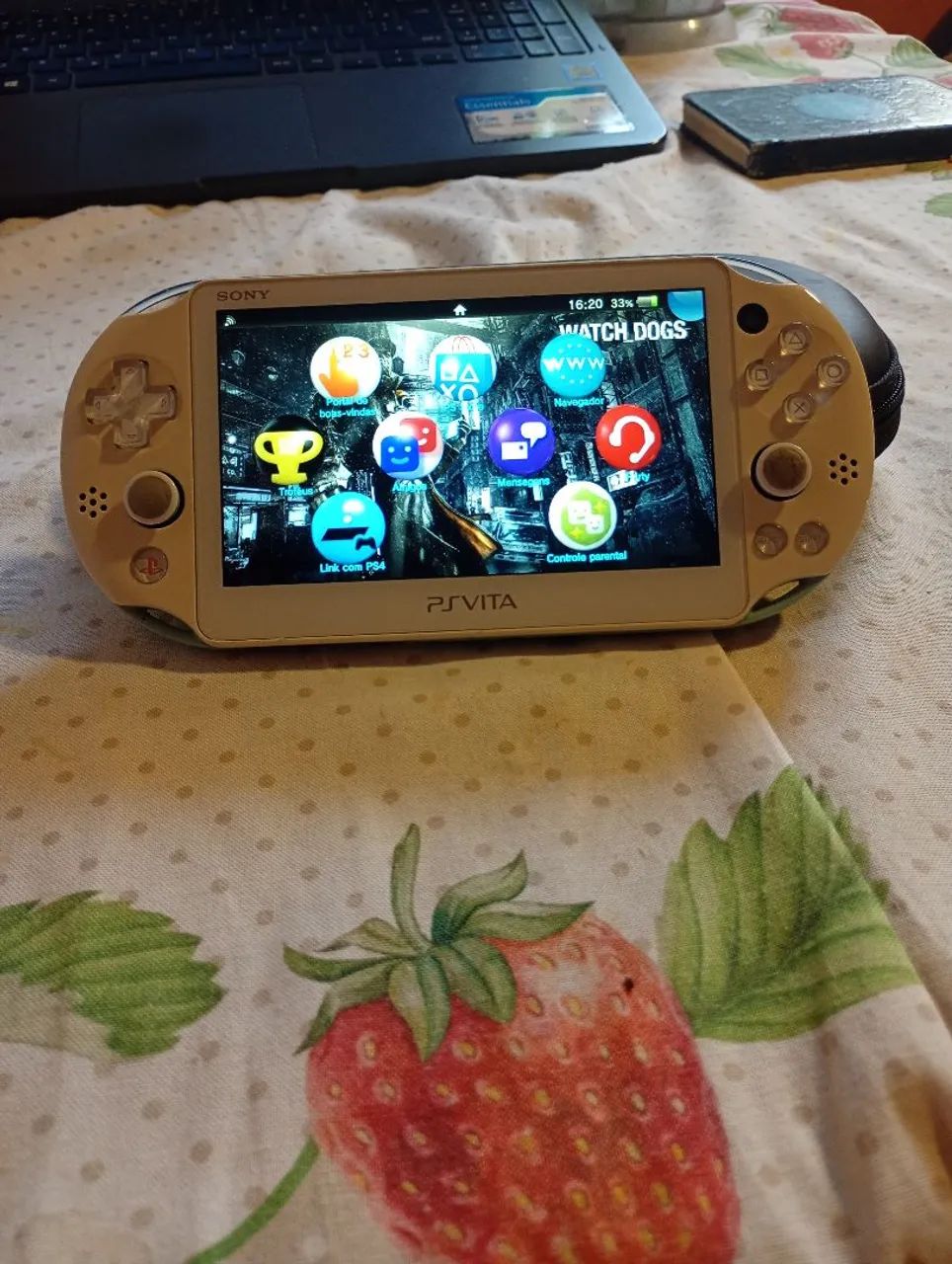 Ps Vita Slim Standard cor Branco e Azul (Leia a descrição) 
