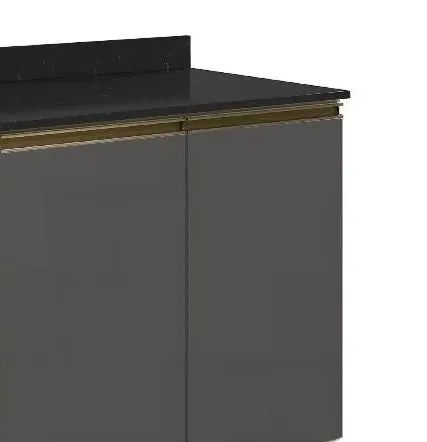 BALCAO NICIOLI BIANCO 60CM C/ TAMPO S/ CORTE MDF 15MM TOK/CHUMBO ONIX 12220.295.21 - Foto 4