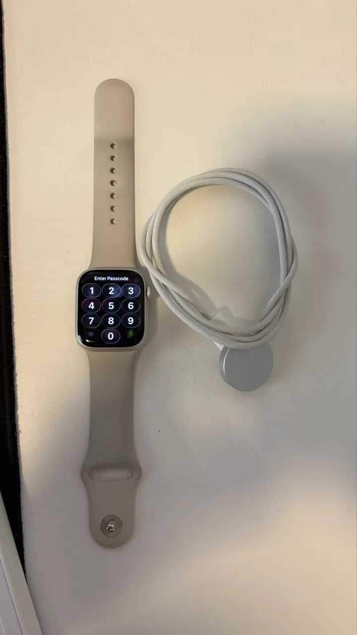 Apple Watch  série 7 original + pulseira original dourada - Foto 2