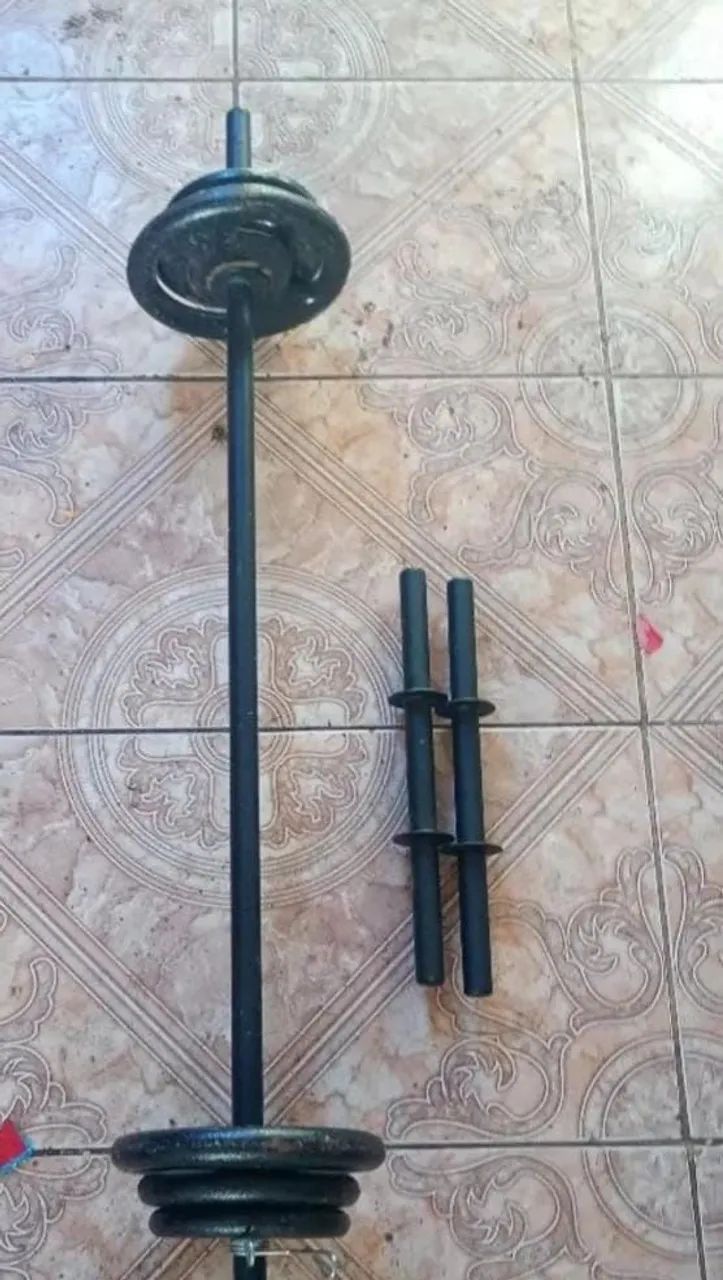 Vendo conjunto de barras e anilhas  - Foto 2