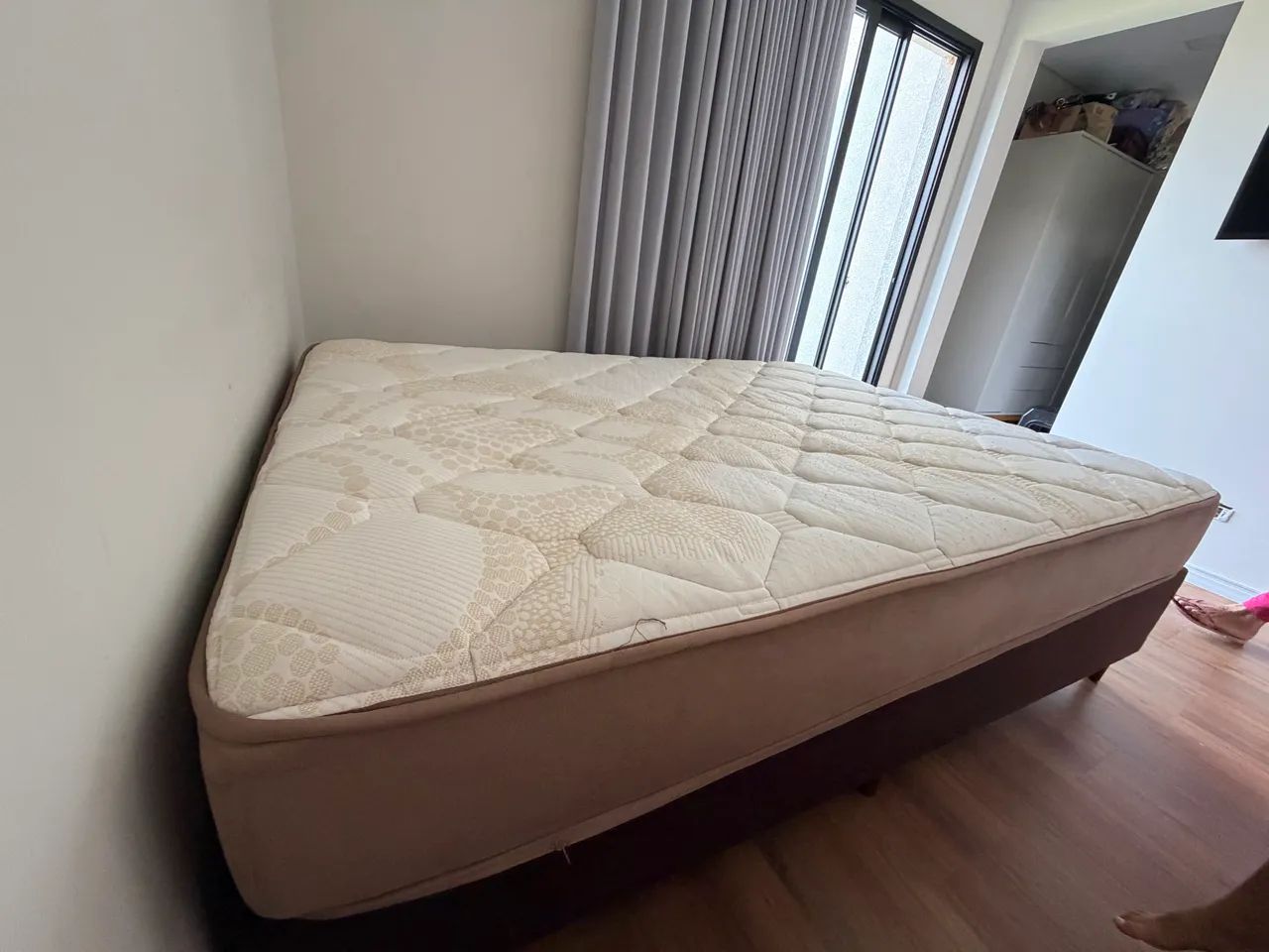 CAMA CASAL COM COLCHÃO E BOX  - Foto 3