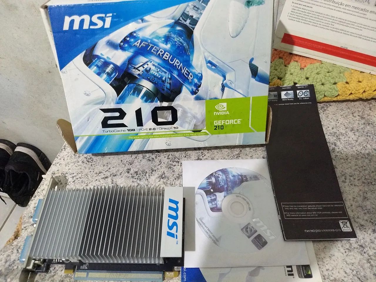 Placa de Vídeo MSI NVIDIA GeForce 210 1GB DDR3 64BIT - Foto 2