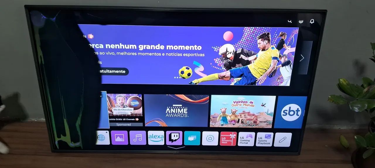 Tv LG de 50 Polegadas, Tela quebrada com defeito