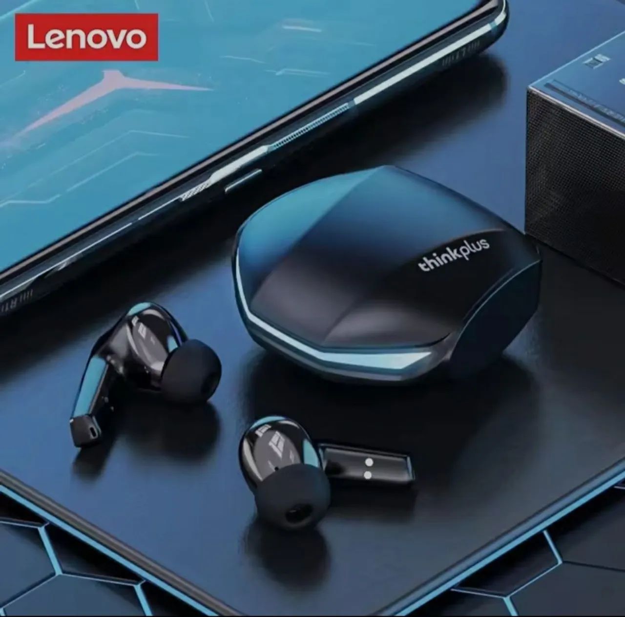 Fone via bluetooth Lenovo Gm2 pro - Foto 2