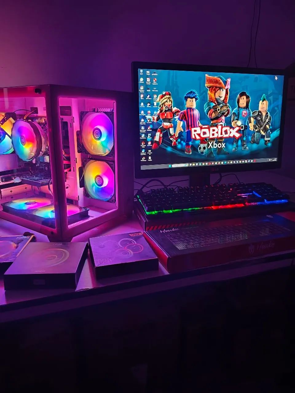 PC Gamer  Novo na Caixa,  i5 Completo com Tela 22 polegadas. - Foto 3