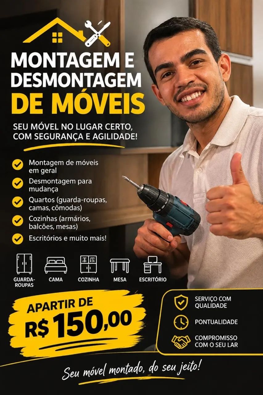 Montagem e desmontagem de móveis 