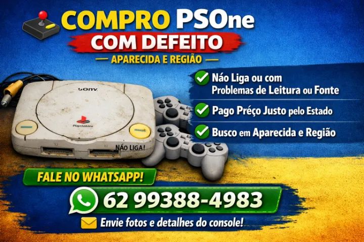 psone com defeito chama