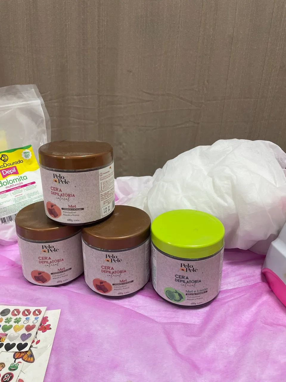 Material completo para depilação acompanha maca  - Foto 5