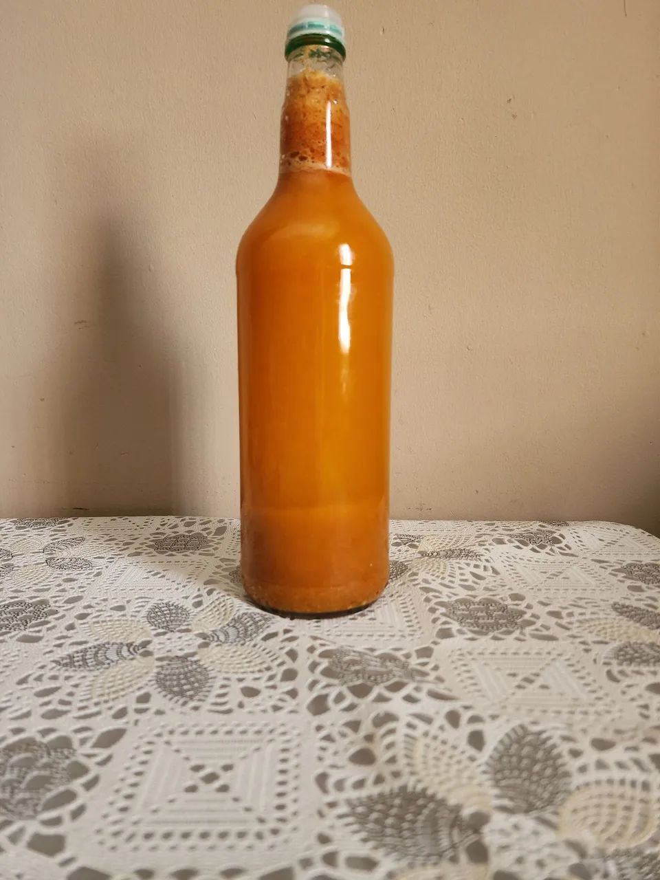 Vendo pimenta na  garrafa de vidro 