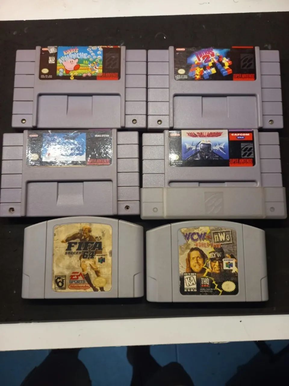 7 jogos SNES e 64