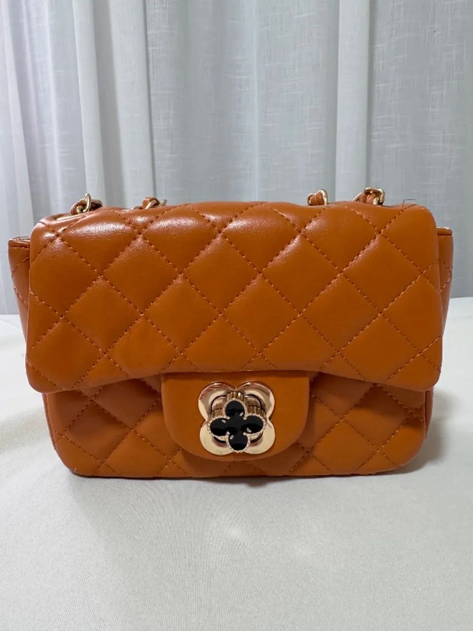 Bolsa matelassê caramelo - Foto 2
