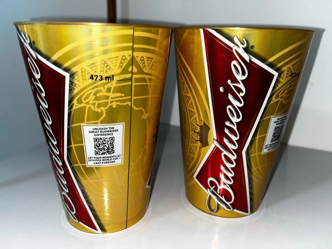 2 Copos Budweiser Dourados Copa 2014 - Edição Final - Foto 2