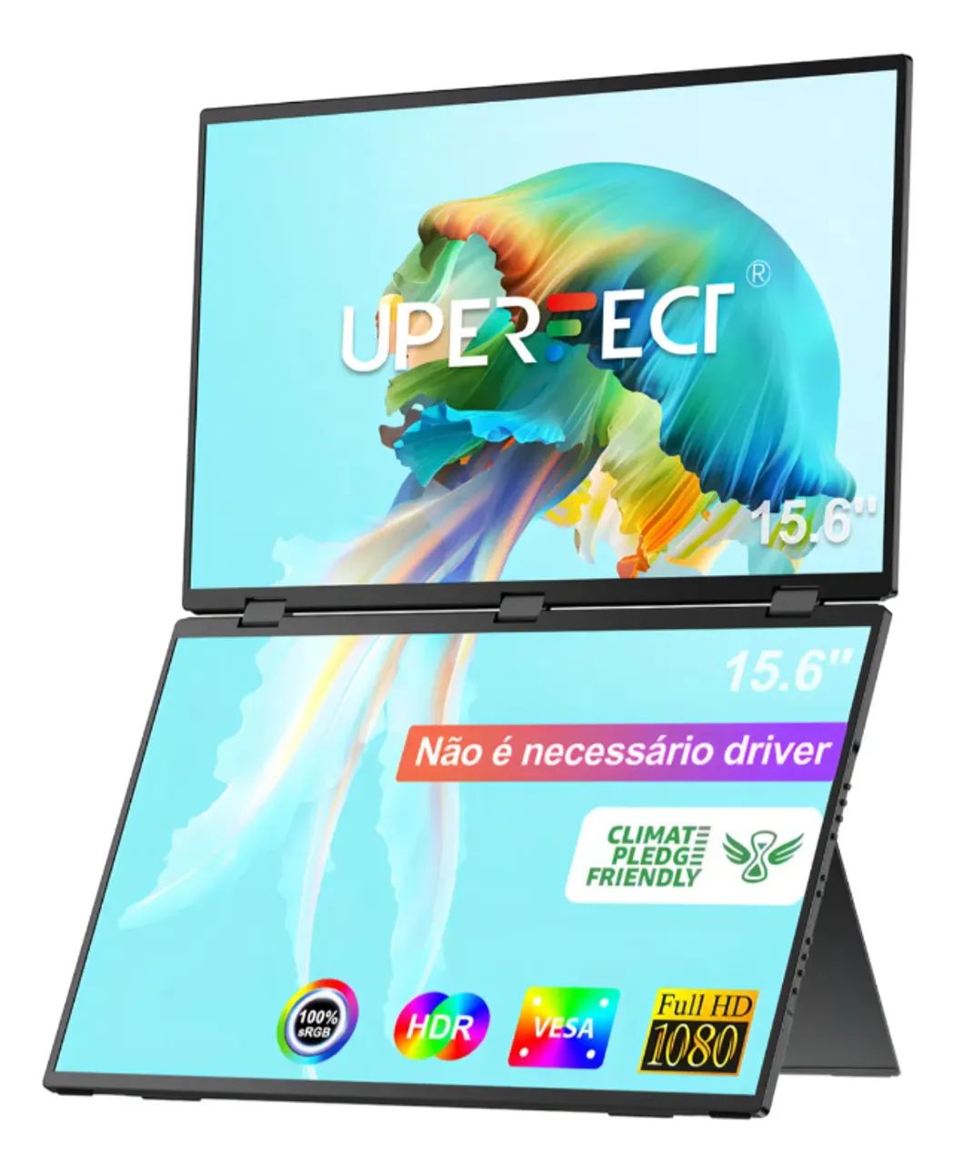Monitor Portátil Duplo Uperfect 15.6 - Foto 2
