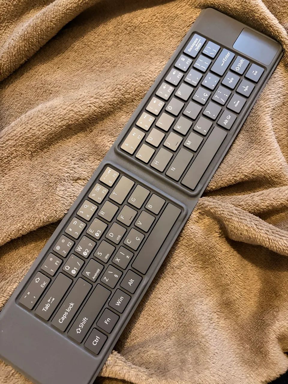 Teclado VX Case Bluetooth dobrável com touchpad - Foto 3