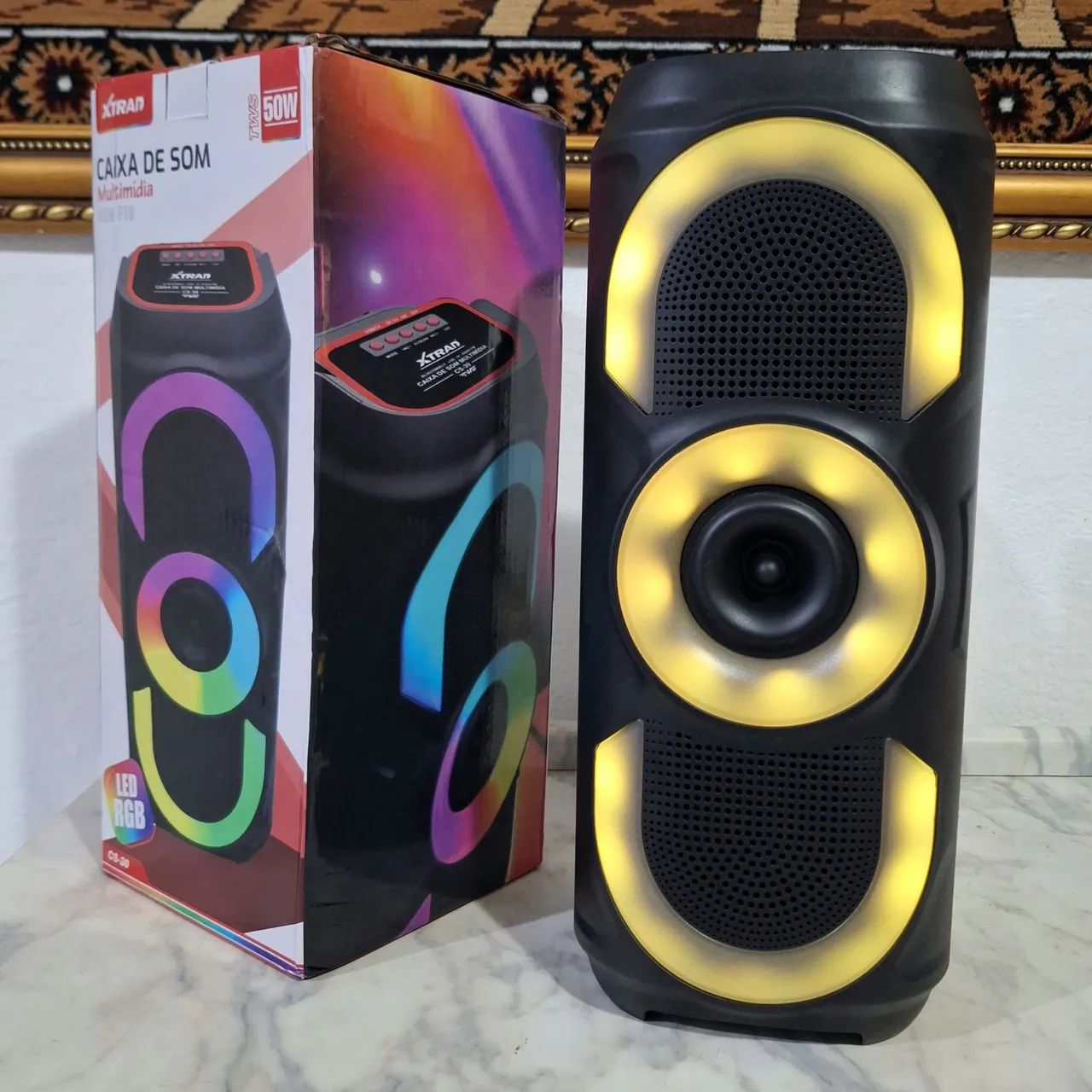 Caixa de Som Bluetooth 50w Potente - Foto 3