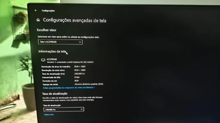 Monitor SAMSUNG ODYSSEY 27 polegadas 240hz