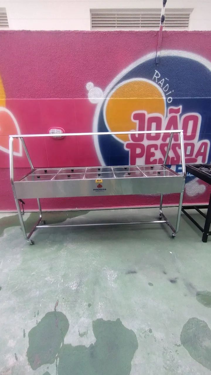 BUFFET SELF SERVICE TÉRMICO 10 CUBAS COM TAMPO DE VIDRO PROGÁS  - Foto 5
