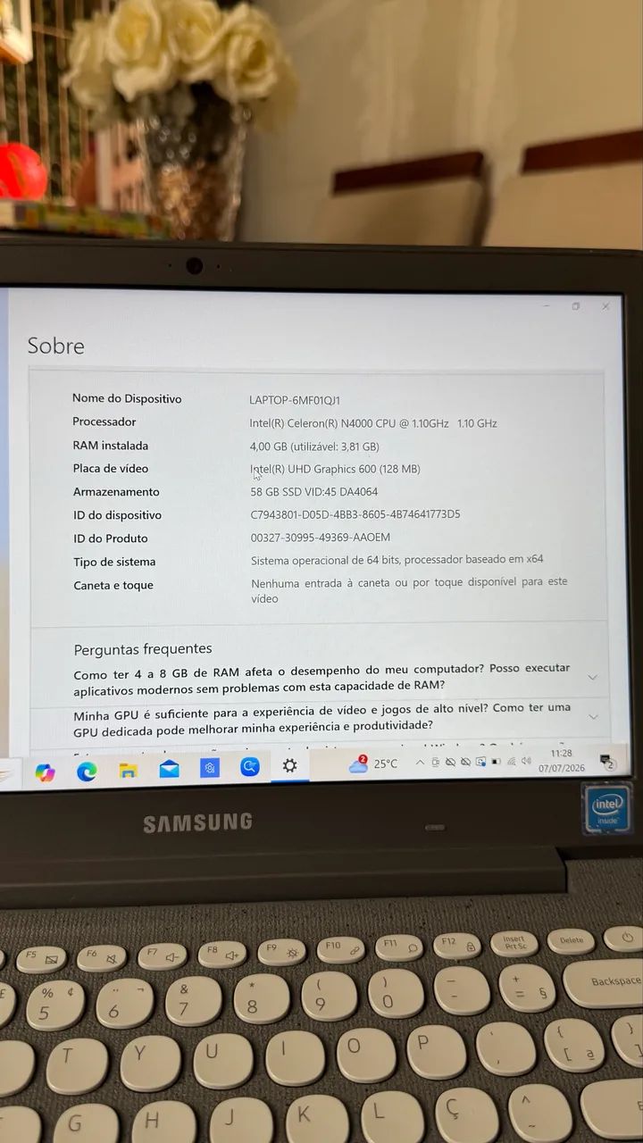 Notebook Samsung - Ótimo Estado - Foto 4