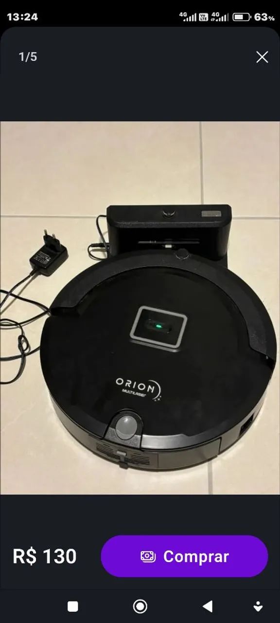 Robô Orion Multilaser HO 042 varre aspira