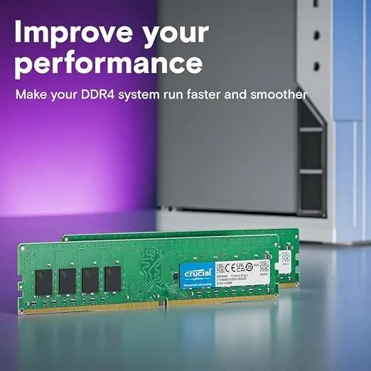 Memória RAM Crucial 32GB (2x 16GB) Ddr4 - 3200MHz - Memória RAM