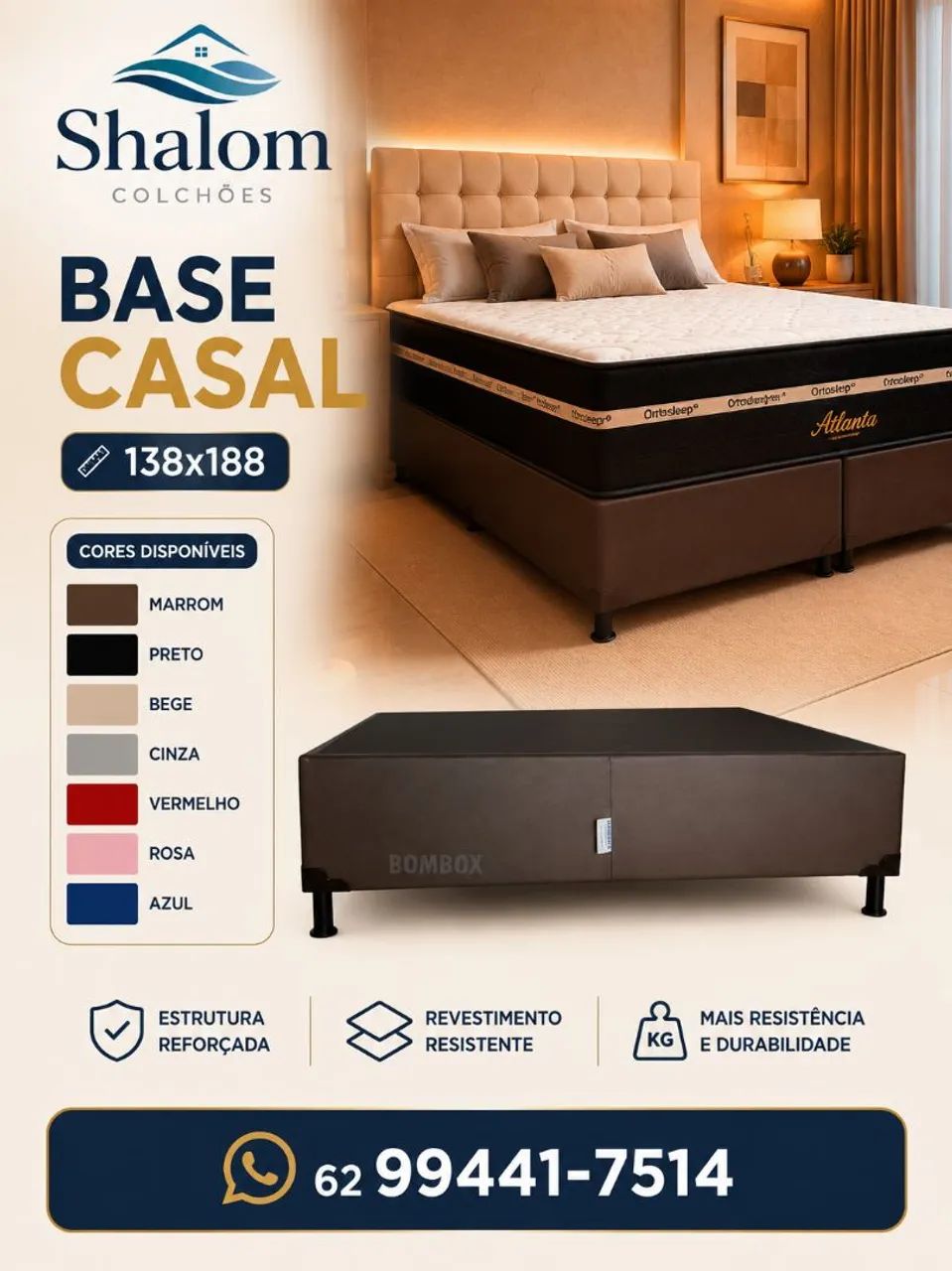 Base box casal 