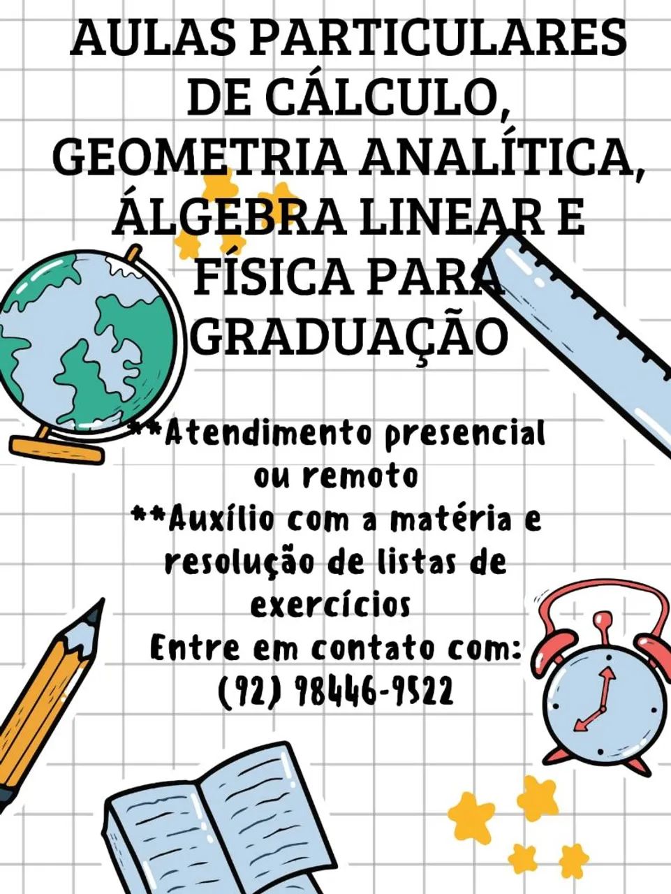 Aulas particulares para Engenharias em geral