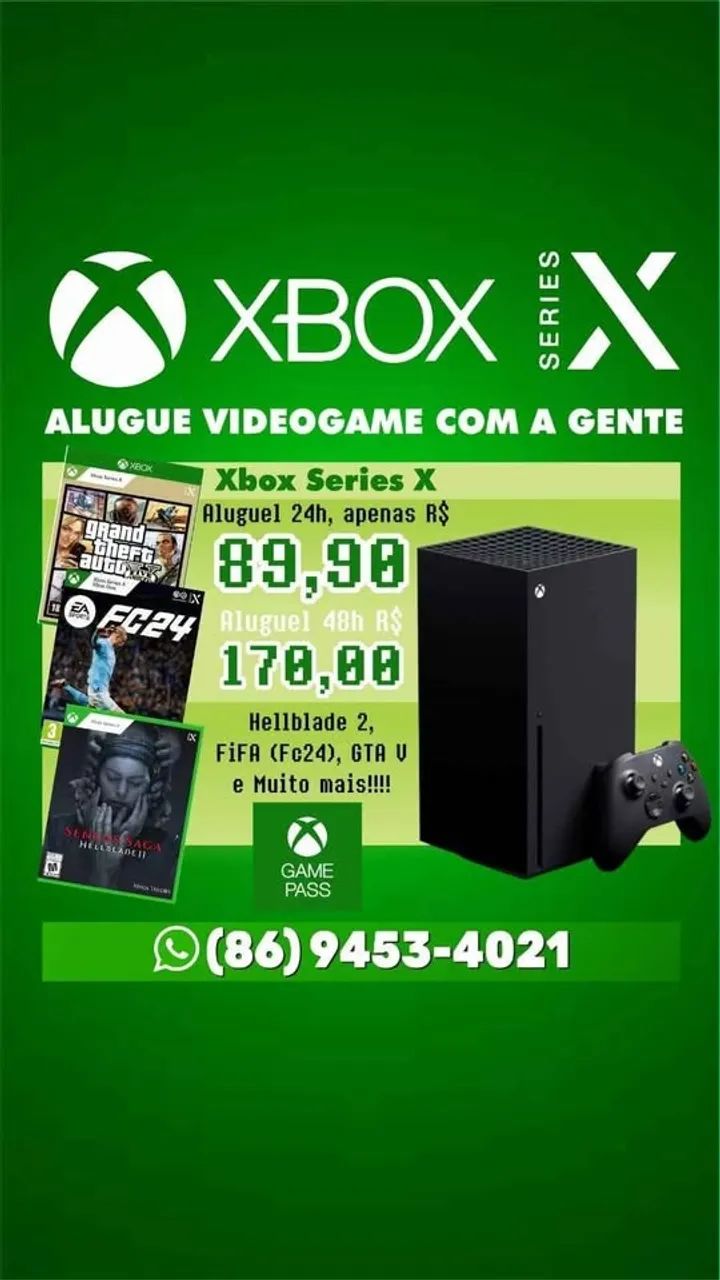 Aluguel de vídeo game