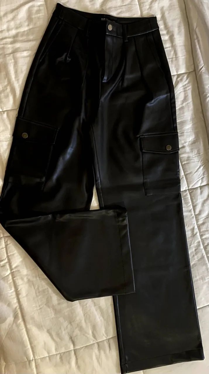 Calça Wide Leg Renner Preta  - Foto 4