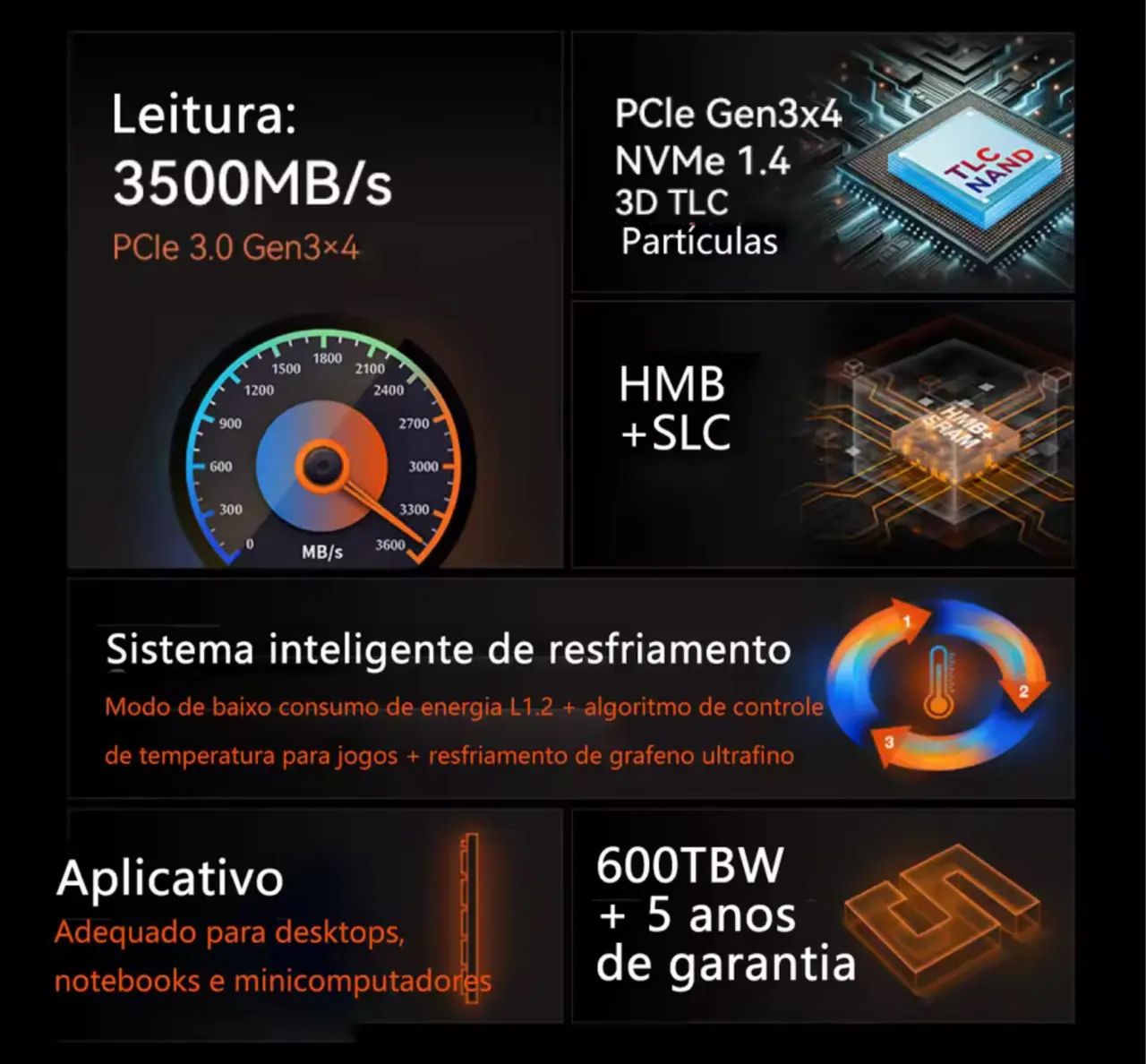 Ssd 512Gb NVMe M.2 KOOTION. @importech_084 - Foto 2