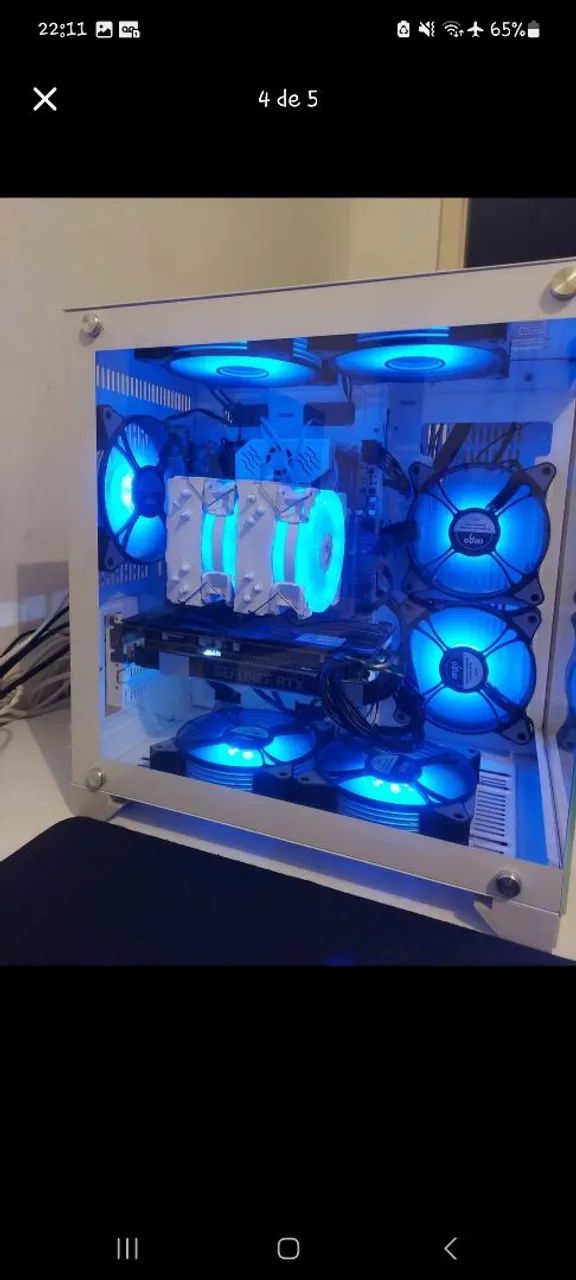 Kit xeon / processador 2680v4+ placa mãe qydiax99 D4 c612+ 2 Memórias ram ksuller 8gb - Foto 4
