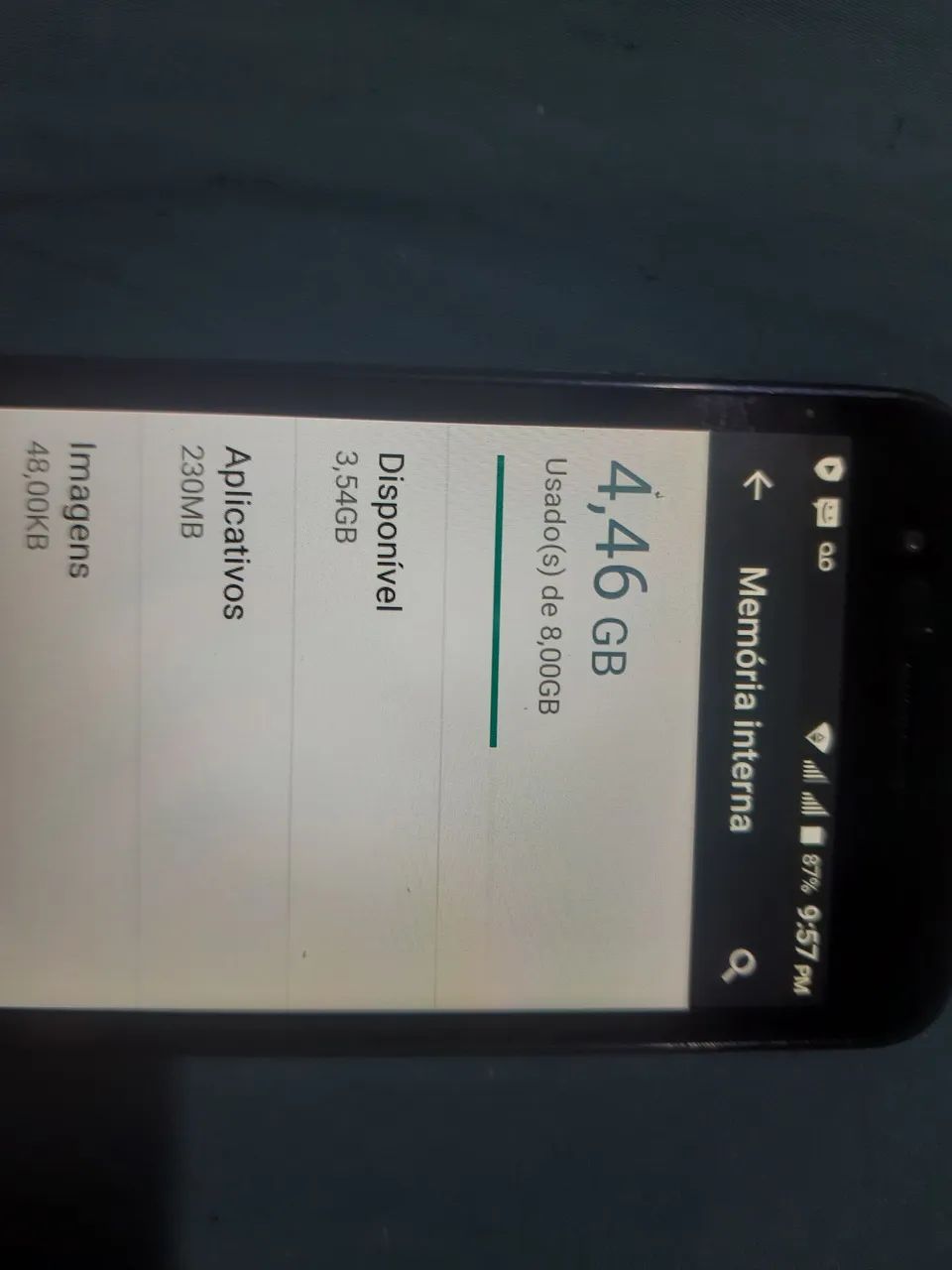 Smartphone lg k4 2017 x230 8gb 1 de ram usado - Foto 4