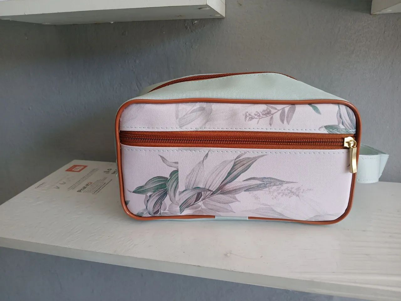 Bolsa floral elegânce mint<br>Bolsa Floral Elegance Mint - Foto 3