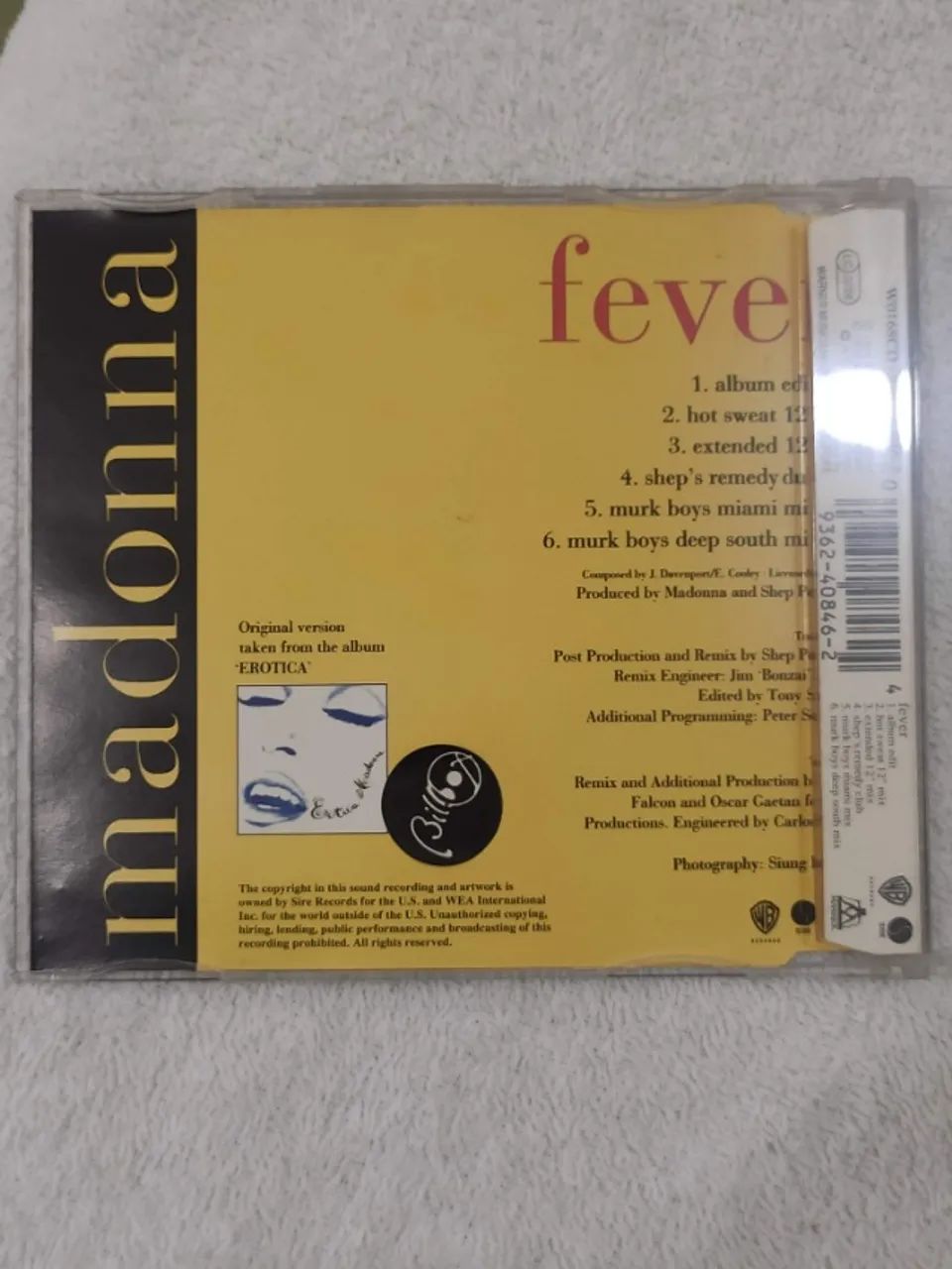 CD Single Madonna Fever Importado - Foto 2