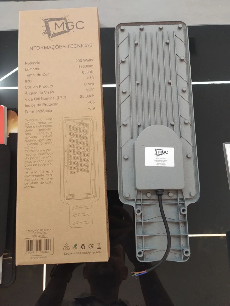 LUMINARIA PUBLICA SMD 200W 6500K - Foto 5