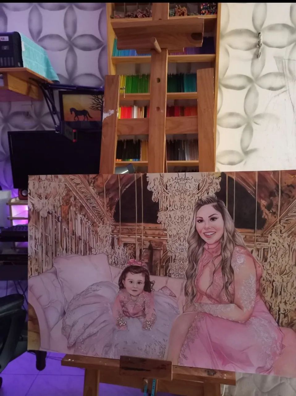 Desenho Realista Feito à Mão Sob Encomenda