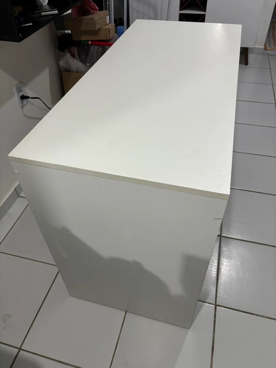 Mesa de Escritório / Computador Branca - 110x50 cm - Foto 5