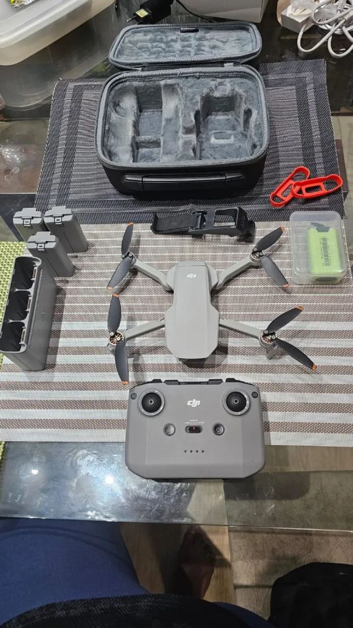 Drone DJI Mini 2 4K + Combo Fly More (Perfeito Estado) + Acessórios - Foto 3