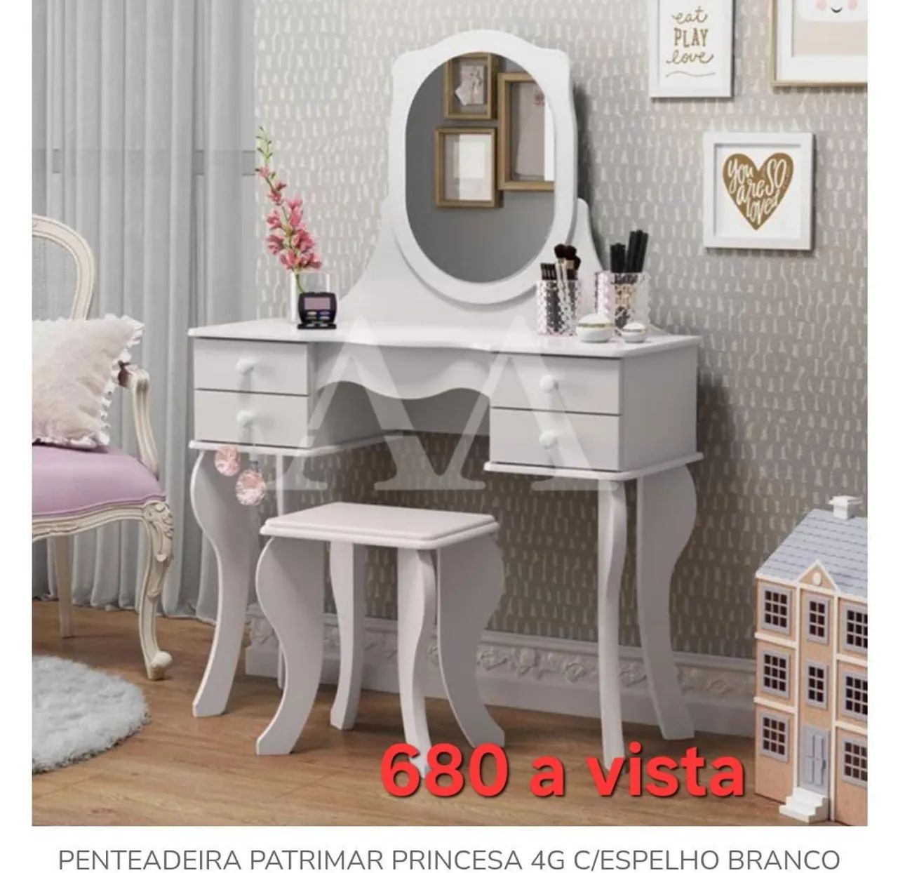 Penteadeira laqueada princesa 