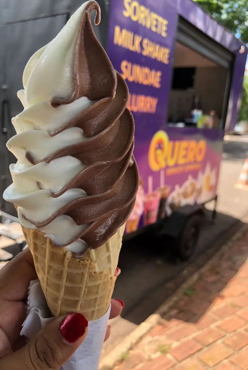 Trailer de sorvete expresso com máquina nova  - Foto 3