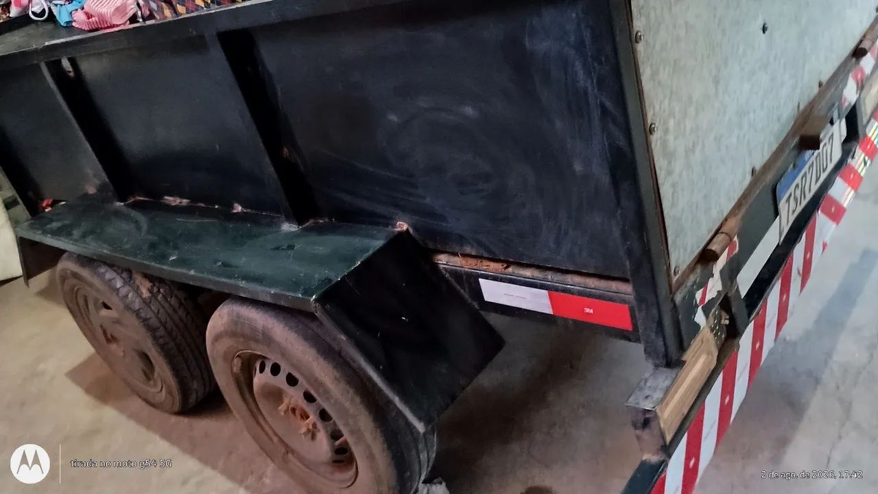 Carrocinha 2 eixos bem reforçado  - Foto 3