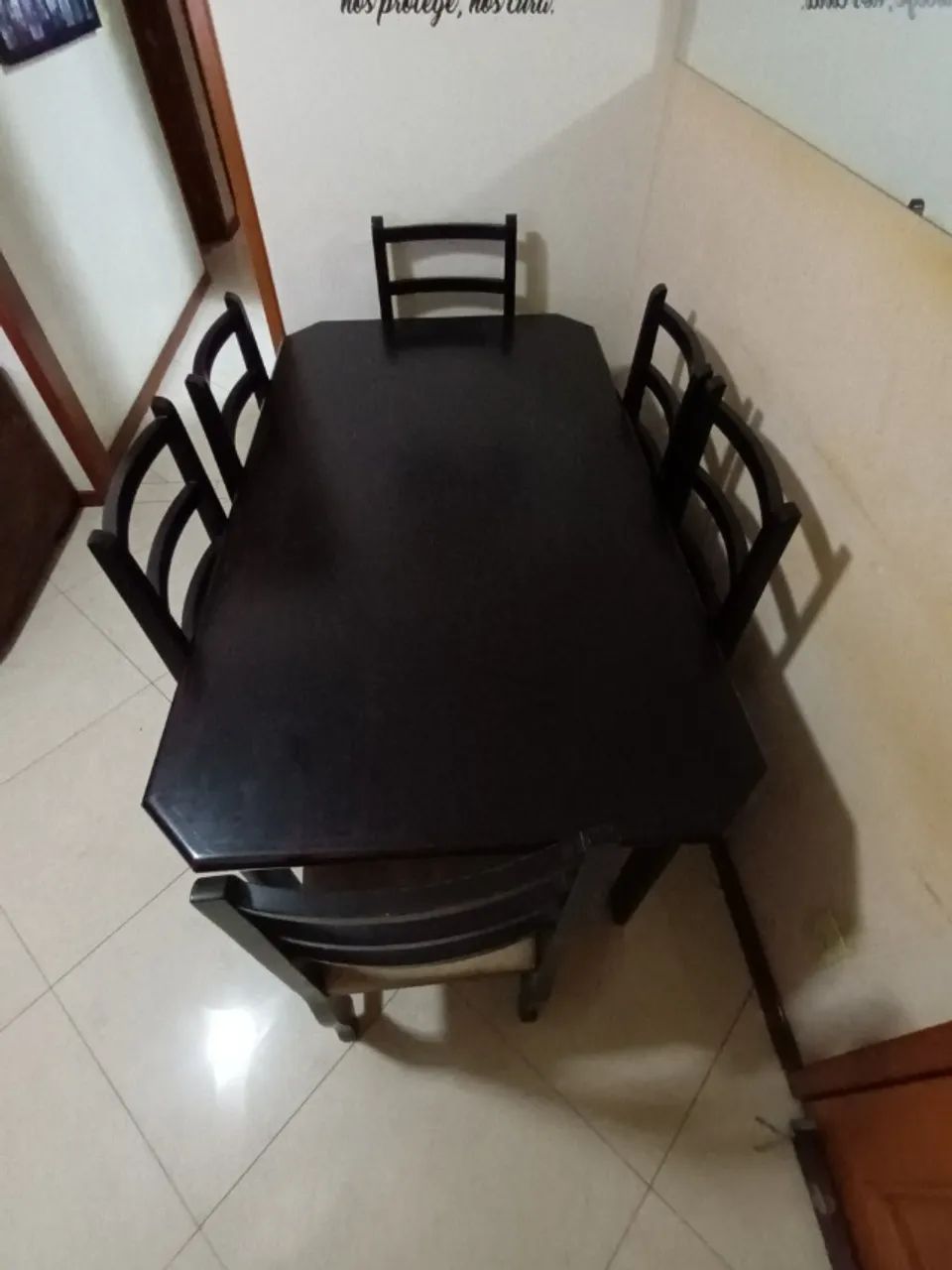 Mesa de jantar retangular 